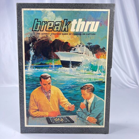 Vintage 3M Break Thru Strategy Game Set 1965 Complete Bookshelf Edition - Picture 1 of 10